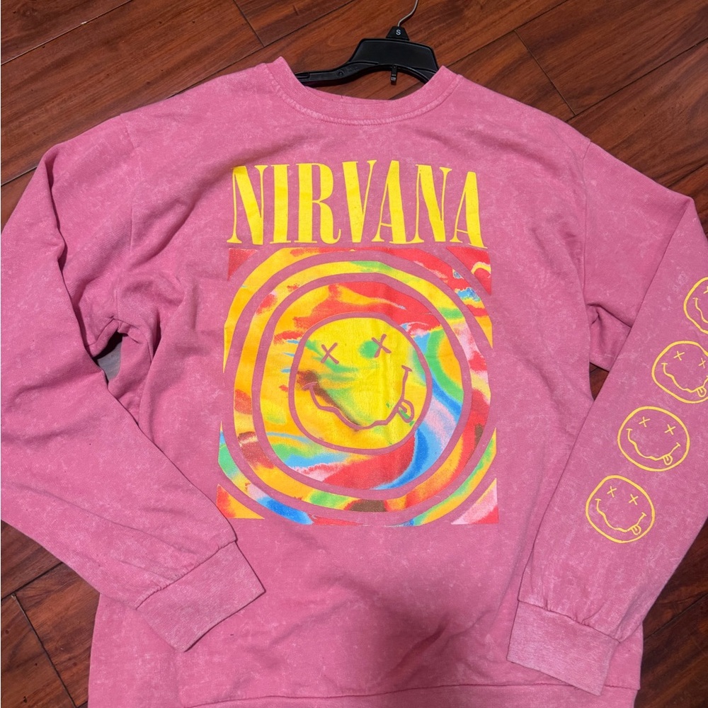 NIRVANA Pink Graphic Tee - Picture 4 of 8